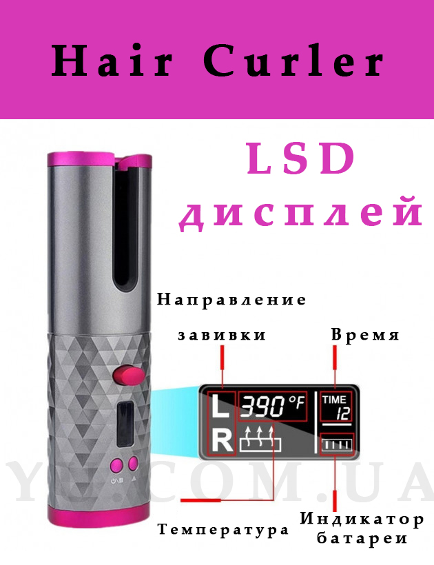 Портативна плойка для волосся Encora Hair Curler